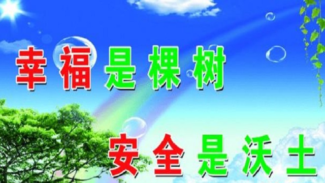 幸福是棵樹，安全是沃土！